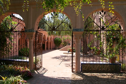 Courtyard of the guest house