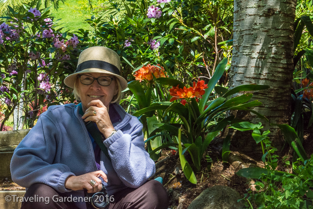 The author at Oakley Garden, Taranaki, NZ 